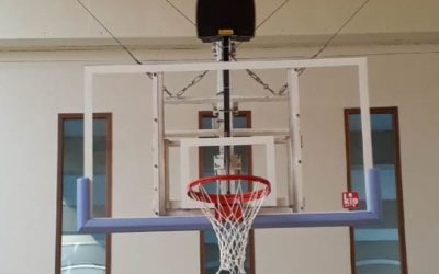 Replacement de 2 Buts de Basket centraux