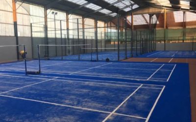 Installation de 3 terrains de Badminton au Garden Tennis de Rennes