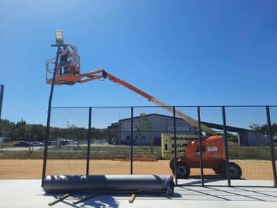 Amenagements  Terrain Padel Structure Metalique Verre